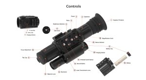 ZHD520R - ZULUS HD 5-20X Digital Night Vision Scope With Laser Rangefinder And Ballistic Calculator